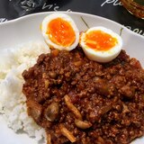 とろっとして美味しい茄子入りの挽肉ドライカレー